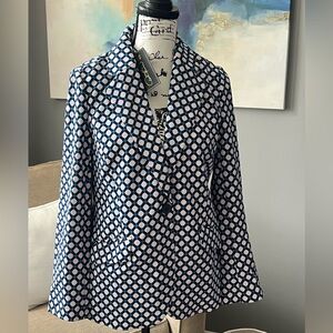 DG2 NWTS DIANE GILMAN Chic Geometric Patterned Blazer 3/$24 w/$4.99 shipping